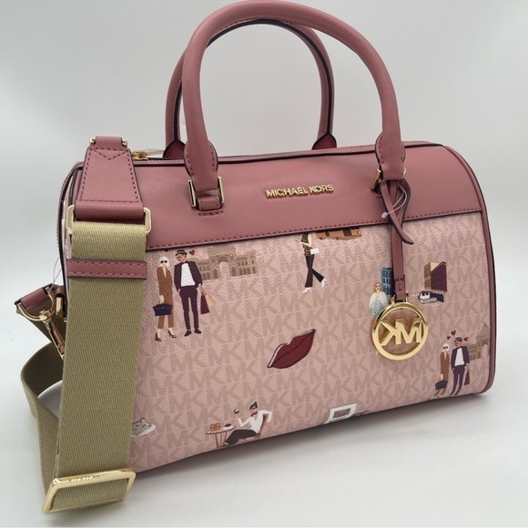 Michael Kors Medium Duffle Satchel Crossbody Bag - Picture 3 of 11